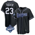 Elroe LA.Dodgers #23 Kyle Tucker Player Black World Series Meet Carbon Limited Home Stitched Jerseys