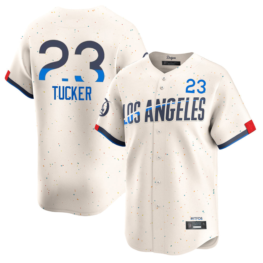 Elroe LA.Dodgers #23 Kyle Tucker Player Cream City Connect Limited Home Stitched Jerseys