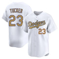 Elroe LA.Dodgers #23 Kyle Tucker Player Gold Collection Limited Home Stitched Jerseys