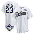 Elroe LA.Dodgers #23 Kyle Tucker Player Gold White World Series 2026 Collection Stadium Game Stitched Jerseys