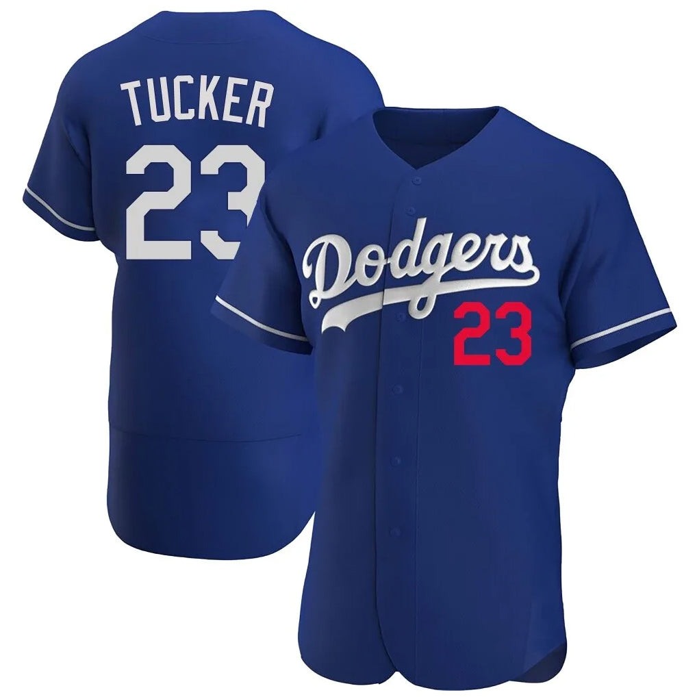Elroe LA.Dodgers #23 Kyle Tucker Player Royal Limited Elite Home Stitched Jerseys