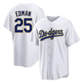 Elroe LA.Dodgers #25 Tommy Edman Player Gold White 2026 Collection Stadium Game Stitched Jerseys