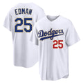 Elroe LA.Dodgers #25 Tommy Edman Player Gold White 2026 Collection Stadium Limited Stitched Jerseys