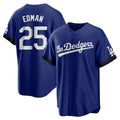Elroe LA.Dodgers #25 Tommy Edman Player Royal City Connect Home Game Stitched Jerseys