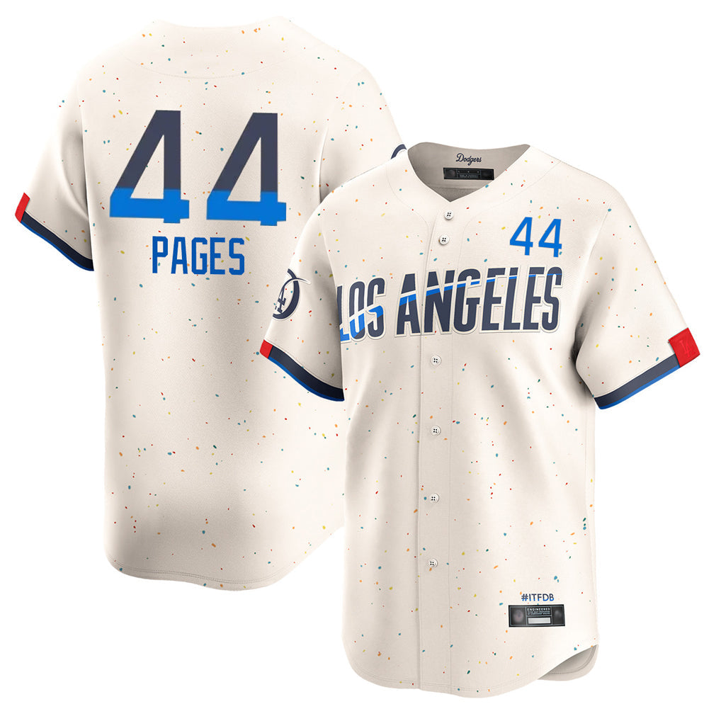 Elroe LA.Dodgers #44 Andy Pages Player Cream City Connect Limited Home Stitched Jerseys