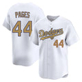 Elroe LA.Dodgers #44 Andy Pages Player Gold Collection Limited Home Stitched Jerseys
