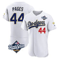 Elroe LA.Dodgers #44 Andy Pages Player Gold White World Series 2026 Collection Stadium Limited Elite Stitched Jerseys