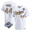Elroe LA.Dodgers #44 Andy Pages Player Gold World Series Collection Limited Home Stitched Jerseys