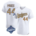 Elroe LA.Dodgers #44 Andy Pages Player Gold World Series Meet Limited Elite Home Stitched Jerseys