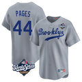 Elroe LA.Dodgers #44 Andy Pages Player Gray World Series Game Limited Home Stitched Jerseys