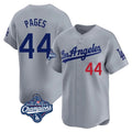 Elroe LA.Dodgers #44 Andy Pages Player Gray World Series Meet Limited Home Stitched Jerseys
