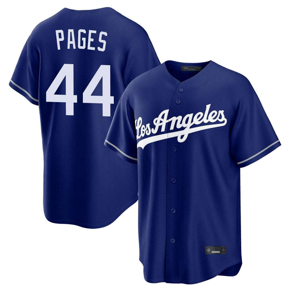 Elroe LA.Dodgers #44 Andy Pages Player Royal Game Stitched Jerseys