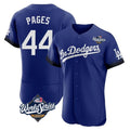 Elroe LA.Dodgers #44 Andy Pages Player Royal World Series City Connect Elite Home Stitched Jerseys
