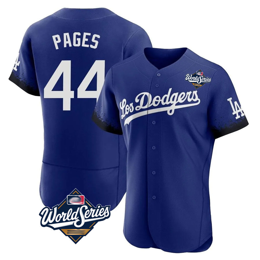 Elroe LA.Dodgers #44 Andy Pages Player Royal World Series City Connect Elite Home Stitched Jerseys