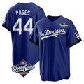 Elroe LA.Dodgers #44 Andy Pages Player Royal World Series City Connect Home Game Stitched Jerseys