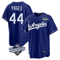 Elroe LA.Dodgers #44 Andy Pages Player Royal World Series Game Stitched Jerseys