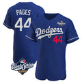 Elroe LA.Dodgers #44 Andy Pages Player Royal World Series Limited Elite Home Stitched Jerseys