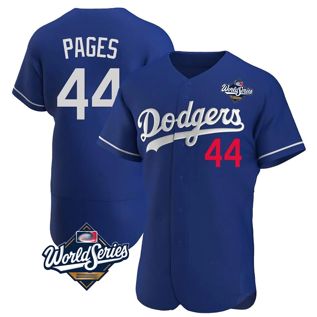 Elroe LA.Dodgers #44 Andy Pages Player Royal World Series Limited Elite Home Stitched Jerseys