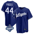 Elroe LA.Dodgers #44 Andy Pages Player Royal World Series Meet Game Stitched Jerseys