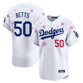 Elroe LA.Dodgers #50 Mookie Betts Player White Tokyo Series Vapor Premier Limited Stitched Jerseys