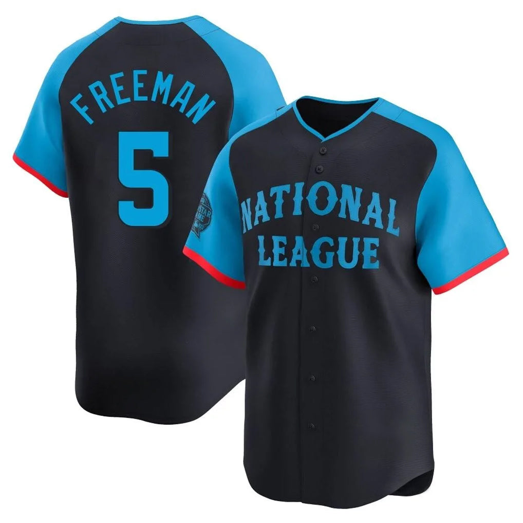 Elroe LA.Dodgers #5 Freddie Freeman Player Black National League All-Star Limited Home Stitched Jerseys