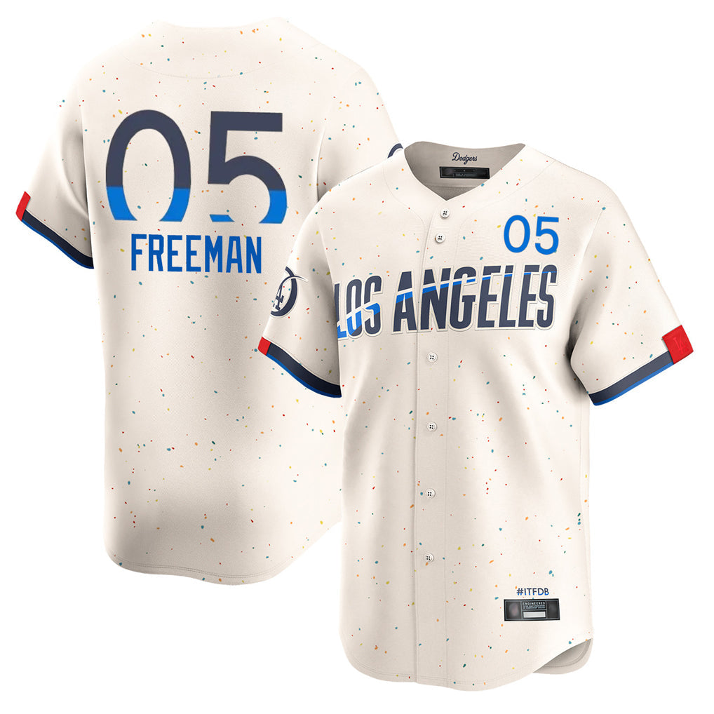 Elroe LA.Dodgers #5 Freddie Freeman Player Cream City Connect Limited Home Stitched Jerseys
