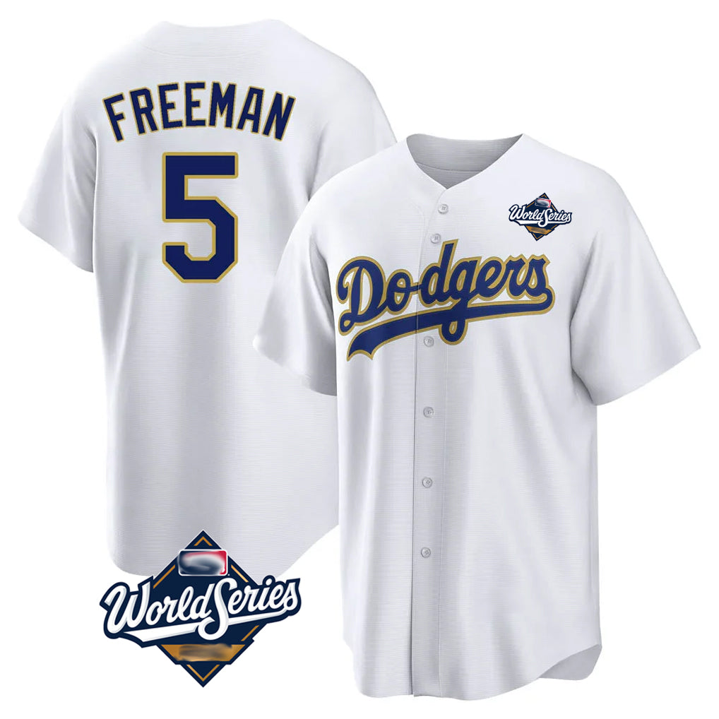 Elroe LA.Dodgers #5 Freddie Freeman Player White World Series 2026 Collection Stadium Game Stitched Jerseys