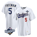 Elroe LA.Dodgers #5 Freddie Freeman Player White World Series 2026 Collection Stadium Limited Stitched Jerseys