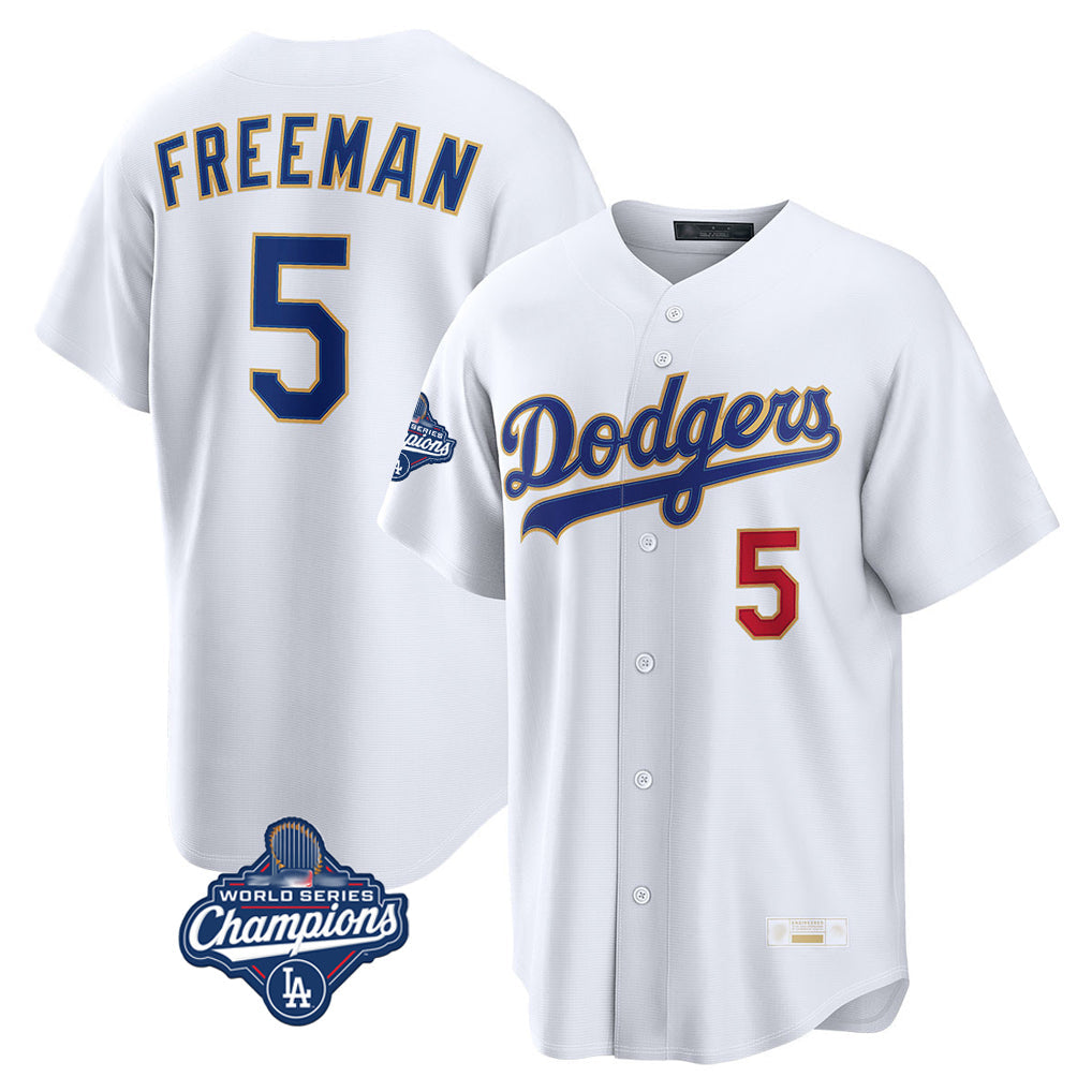 Elroe LA.Dodgers #5 Freddie Freeman Player White World Series Meet 2026 Collection Stadium Limited Stitched Jerseys