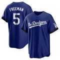 Elroe LA.Dodgers #5 Freddie Freeman Player Royal City Connect Home Game Stitched Jerseys