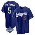 Elroe LA.Dodgers #5 Freddie Freeman Player Royal World Series Meet Game Home Stitched Jerseys