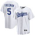 Elroe LA.Dodgers #5 Freddie Freeman Player White Game Home Stitched Jerseys