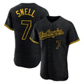 Elroe LA.Dodgers #7 Blake Snell Player Black Snake Skin City Limited Elite Home Stitched Jerseys