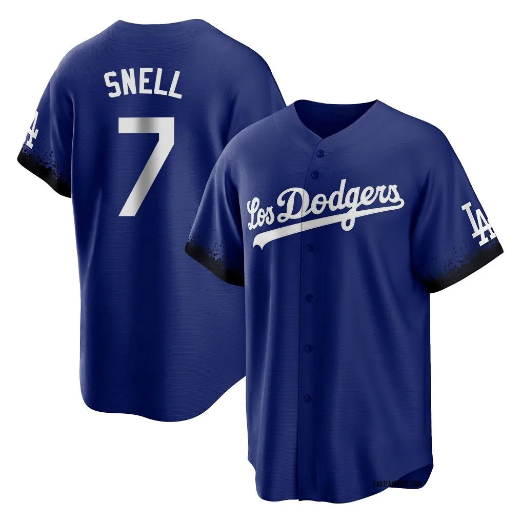 Elroe LA.Dodgers #7 Blake Snell Player Royal City Connect Home Game Stitched Jerseys