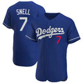 Elroe LA.Dodgers #7 Blake Snell Player Royal Limited Elite Home Stitched Jerseys