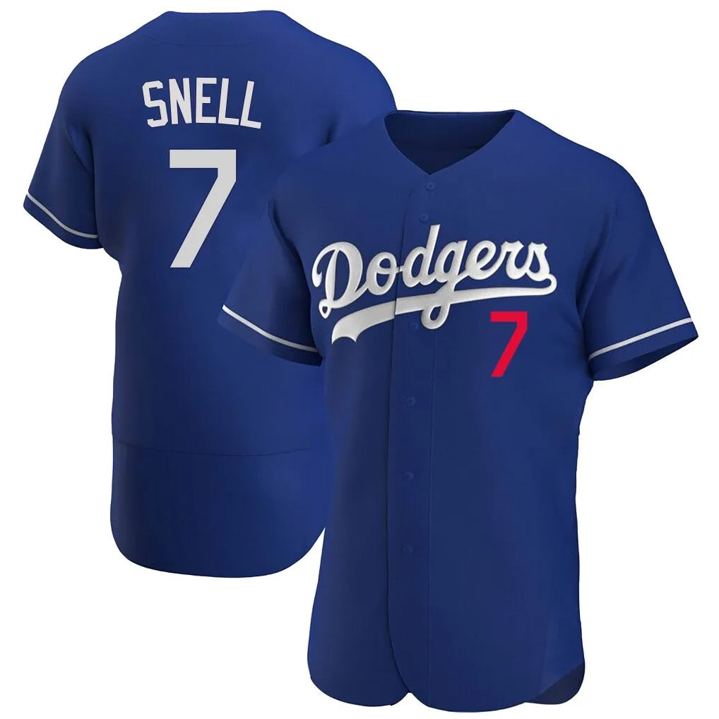 Elroe LA.Dodgers #7 Blake Snell Player Royal Limited Elite Home Stitched Jerseys