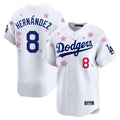 Elroe LA.Dodgers #8 Enrique Hern?¡ì?¨¦ndez Player White Tokyo Series Vapor Premier Limited Stitched Jerseys