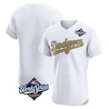 Elroe LA.Dodgers Blank Player Gold Limited Elite Home World Series Stitched Jerseys
