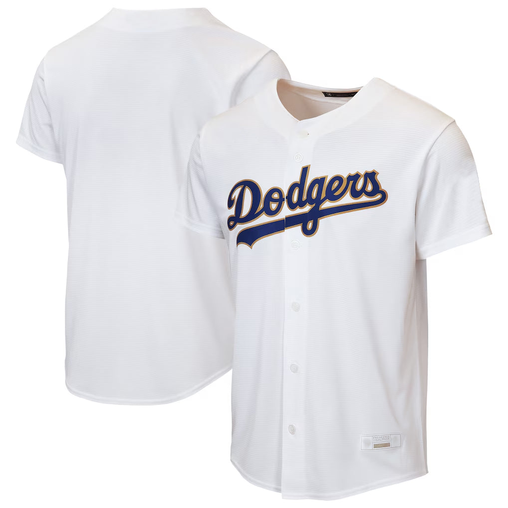 Elroe LA.Dodgers Blank Player Gold White 2026 Collection Stadium Game Stitched Jerseys