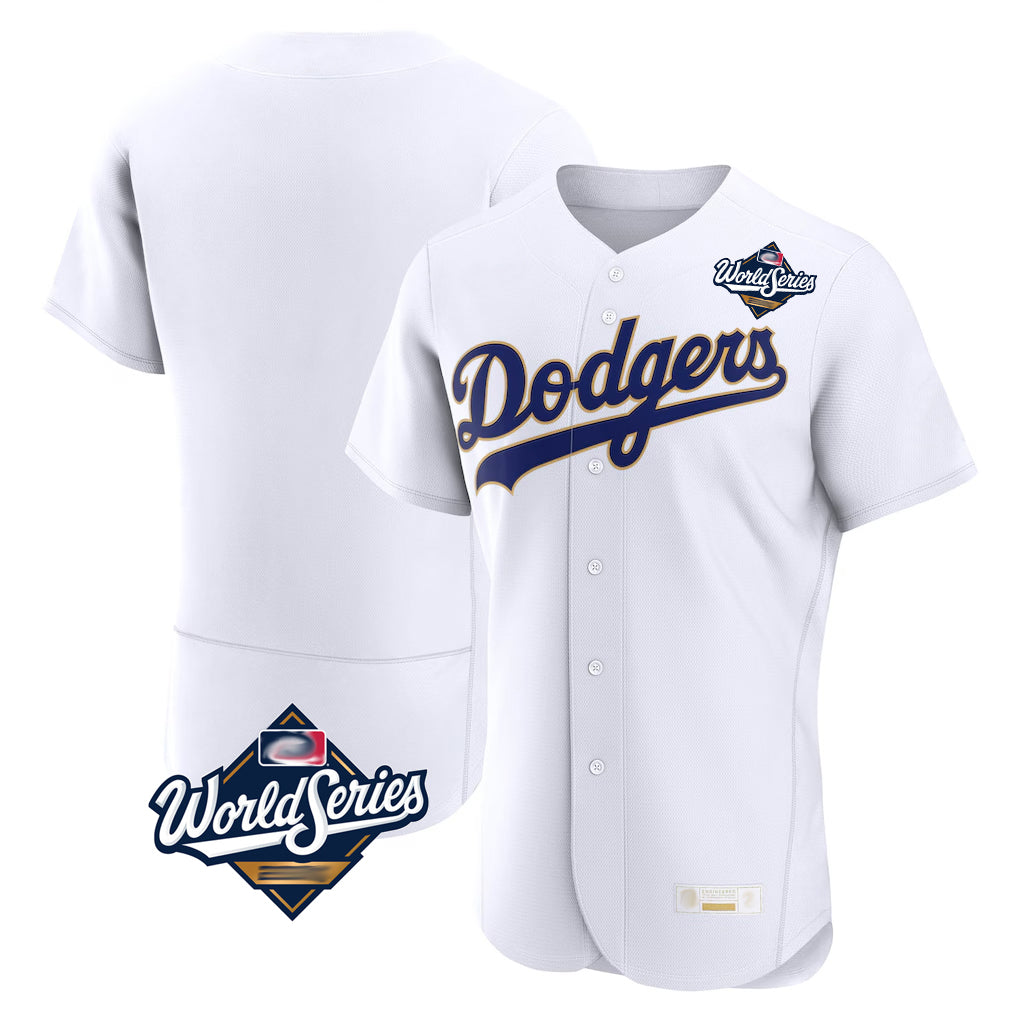 Elroe LA.Dodgers Blank Player Gold White 2026 Collection Stadium Limited Stitched Jerseys