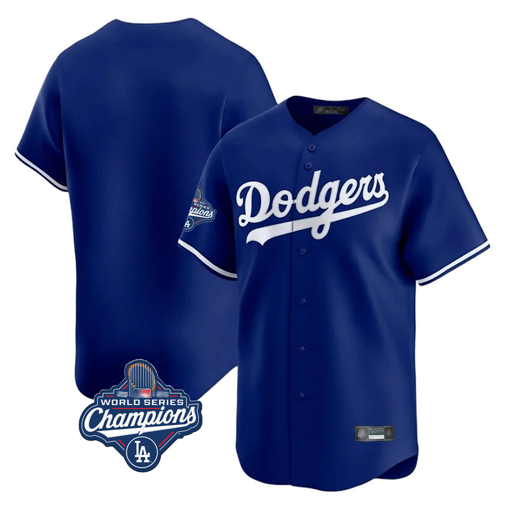 Elroe LA.Dodgers Blank Player Royal Limited Home World Series Meet Stitched Jerseys