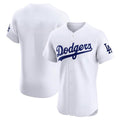 Elroe LA.Dodgers Blank Player White Limited Elite Home Stitched Jerseys