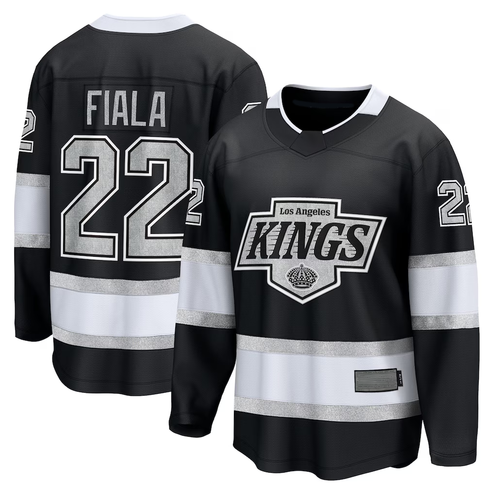 Elroe LA.Kings #22 Kevin Fiala Black Home Breakaway Jerseys