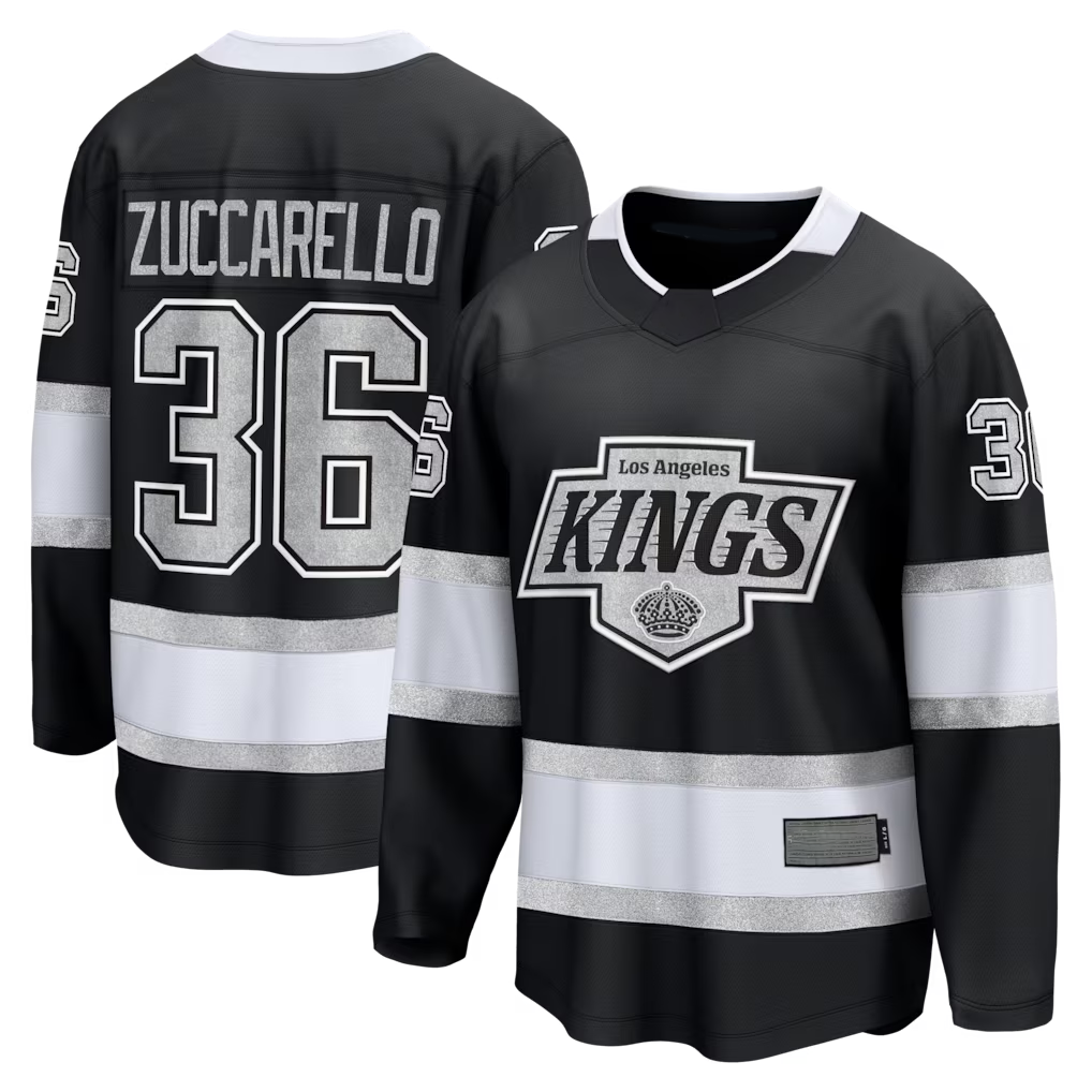 Elroe LA.Kings #36 Mats Zuccarello Black Home Breakaway Jerseys