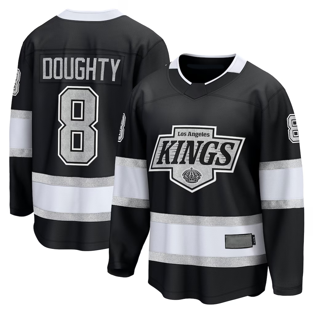 Elroe LA.Kings #8 Drew Doughty Black Home Premier Breakaway Player Jerseys