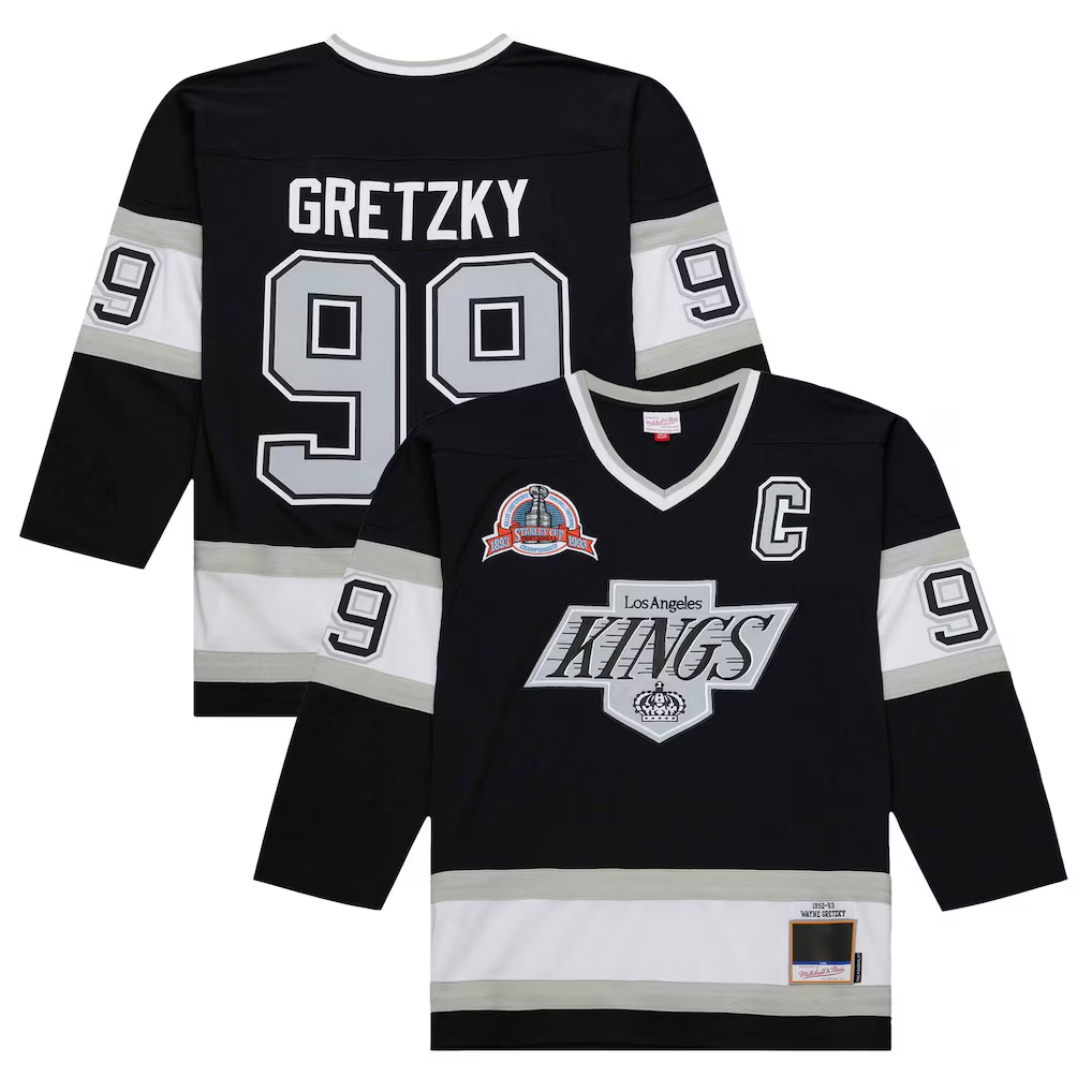 Elroe LA.Kings #99 Wayne Gretzky Black 1992-93 Power Play Jerseys