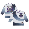 Elroe LA.Kings #99 Wayne Gretzky Mitchell & Ness White 1995-96 Power Play Jerseys