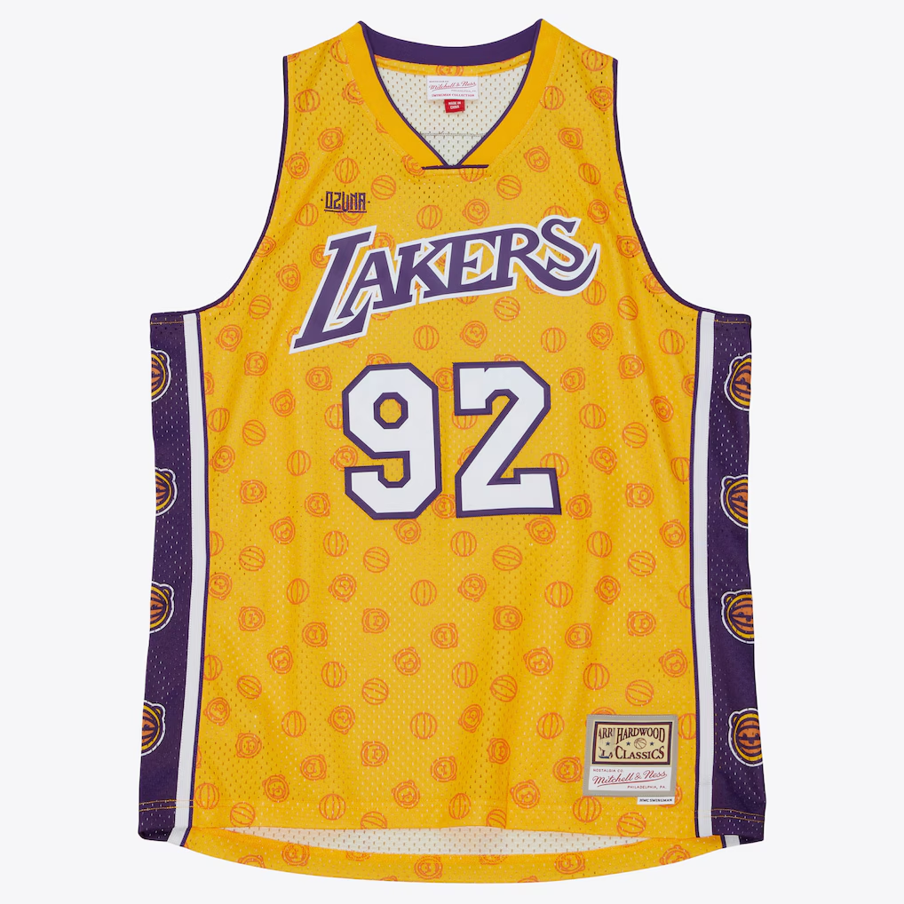 Elroe LA.Lakers Mitchell & Ness x Ozuna Swingman Stitched Jerseys