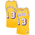 Elroe LA.Lakers #13 Wilt Chamberlain Mitchell & Ness Gold 1971-1972 Hardwood Classics Swingman Stitched Jerseys