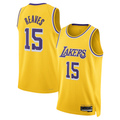 Elroe LA.Lakers #15 Austin Reaves Gold Swingman Stitched Jerseys- Icon Edition